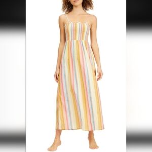 Billabong Striped Multicolor Maxi Dress